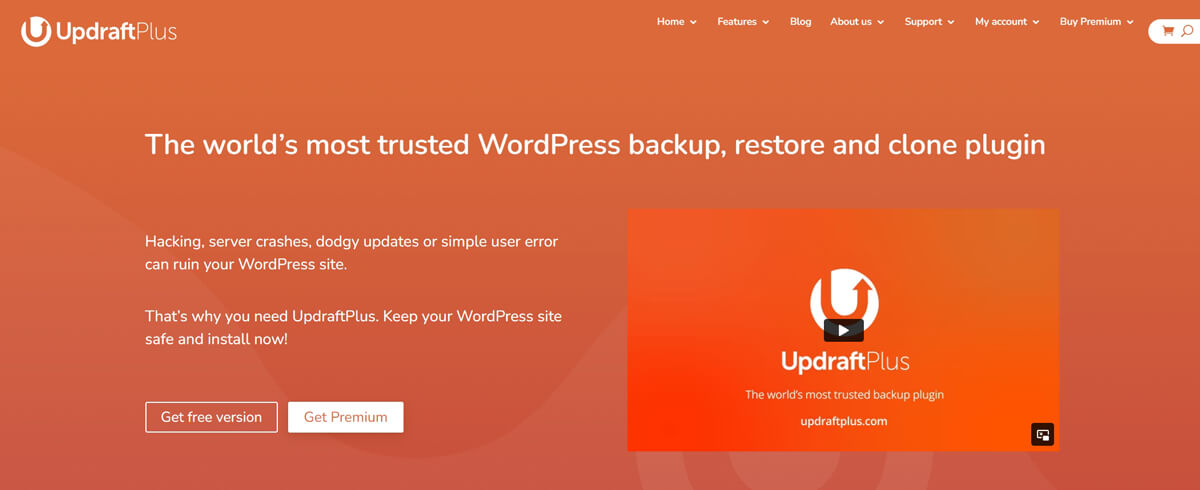 Updraft-plus The world’s most trusted WordPress backup, restore and clone plugin