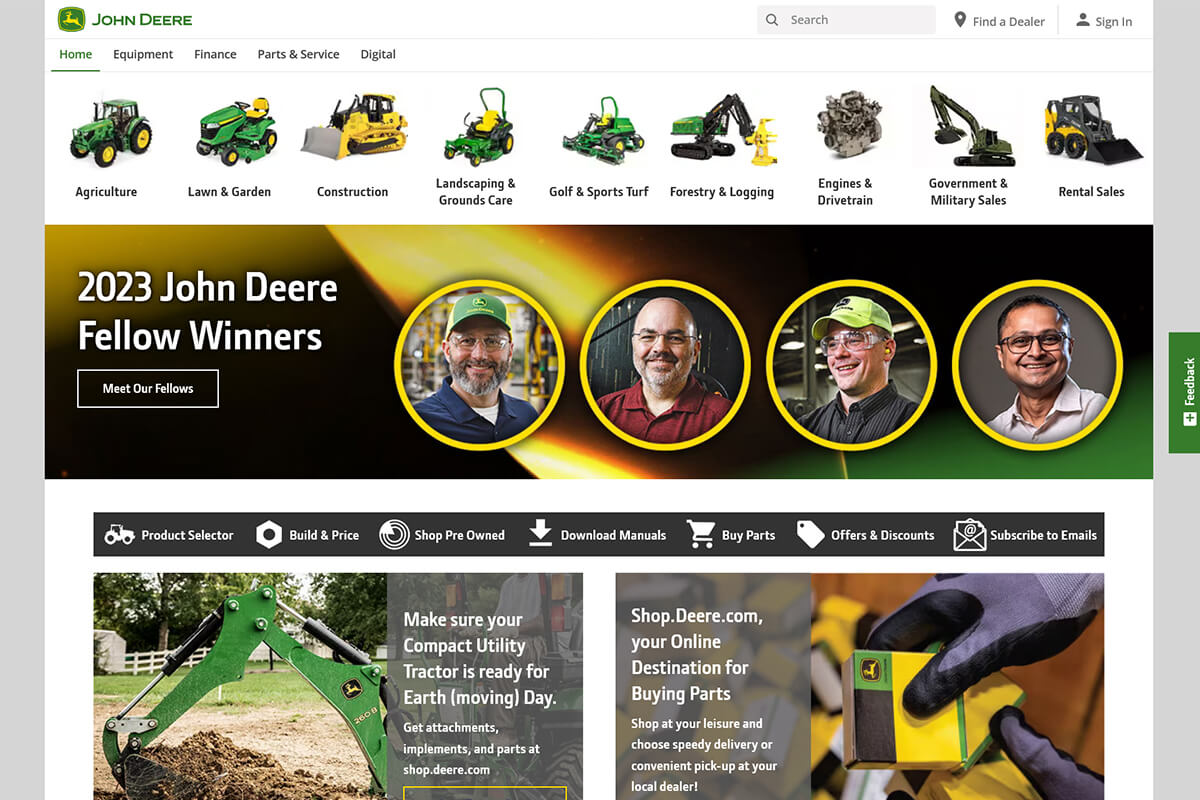 John Deere Website