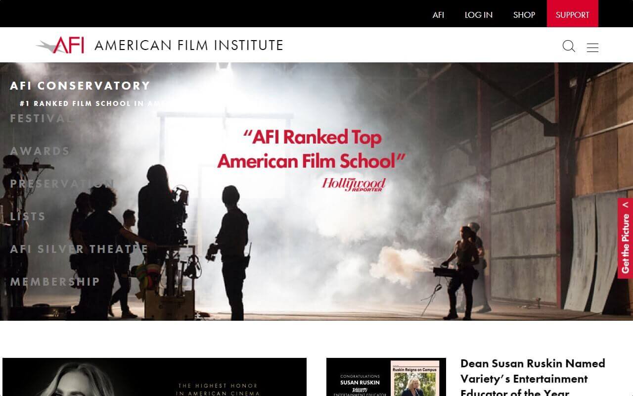 AFI Conservatory Website