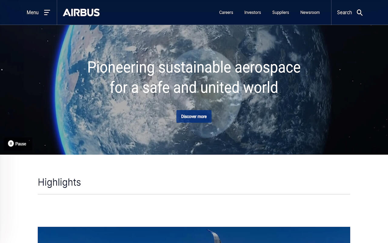 Airbus Website