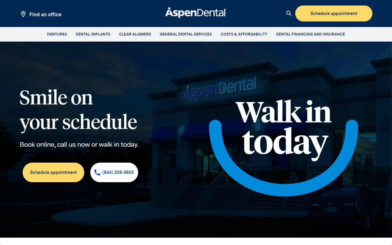 Aspen Dental Website