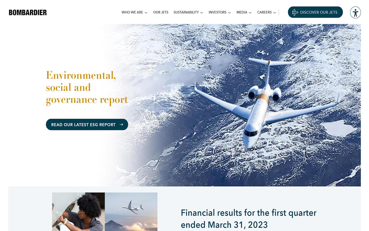 Bombardier Website