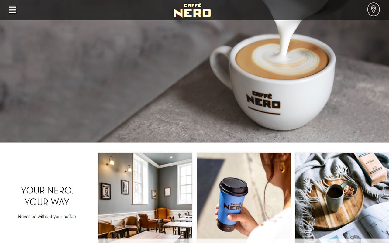 Caffe Nero Website