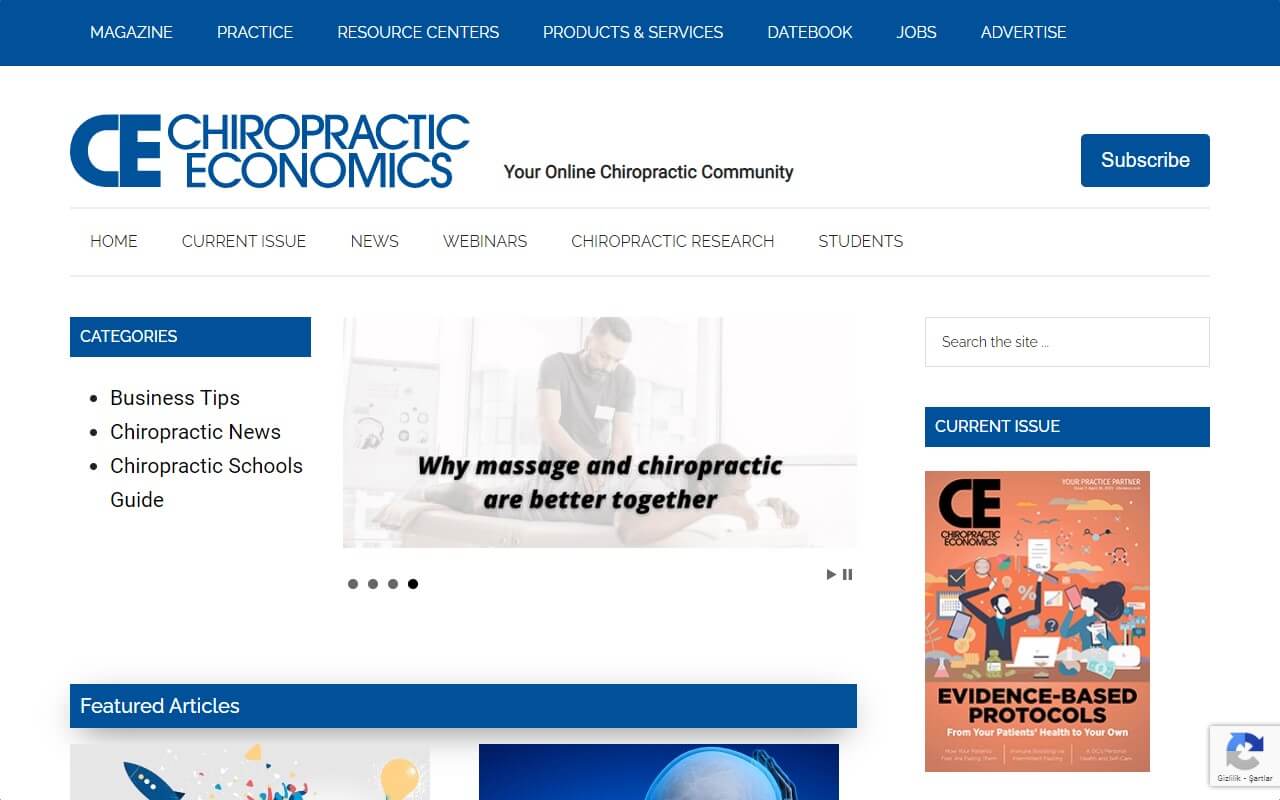 Chiropractic Economics Website