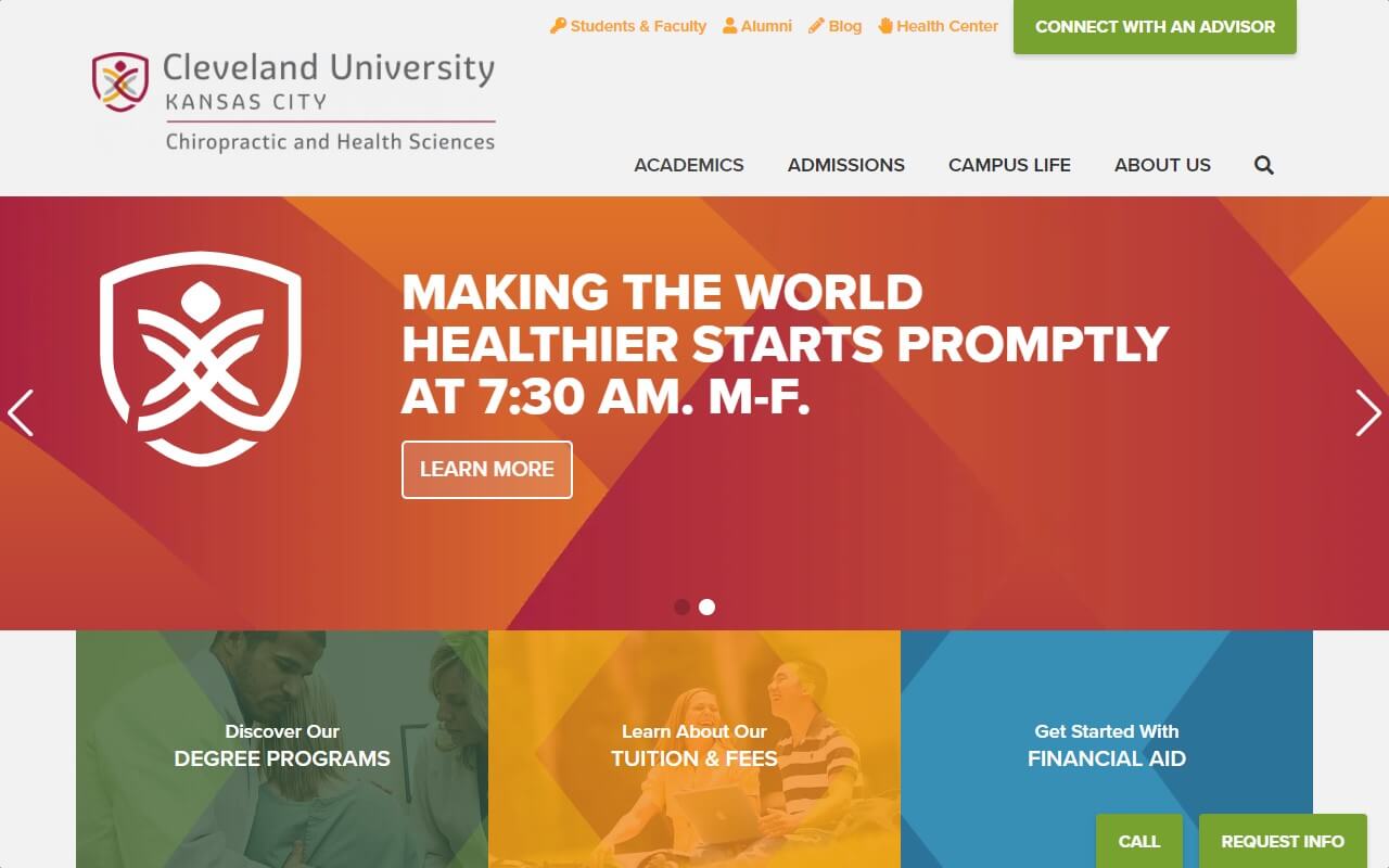 Cleveland University Website