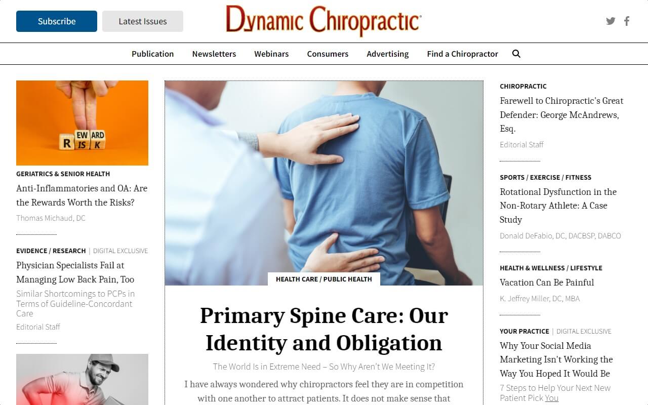Dynamic Chiropractic Website