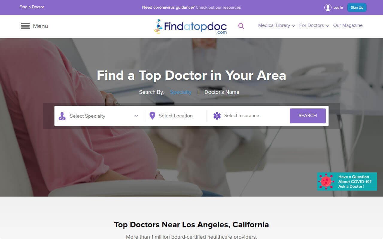 Find a Top Doc Website