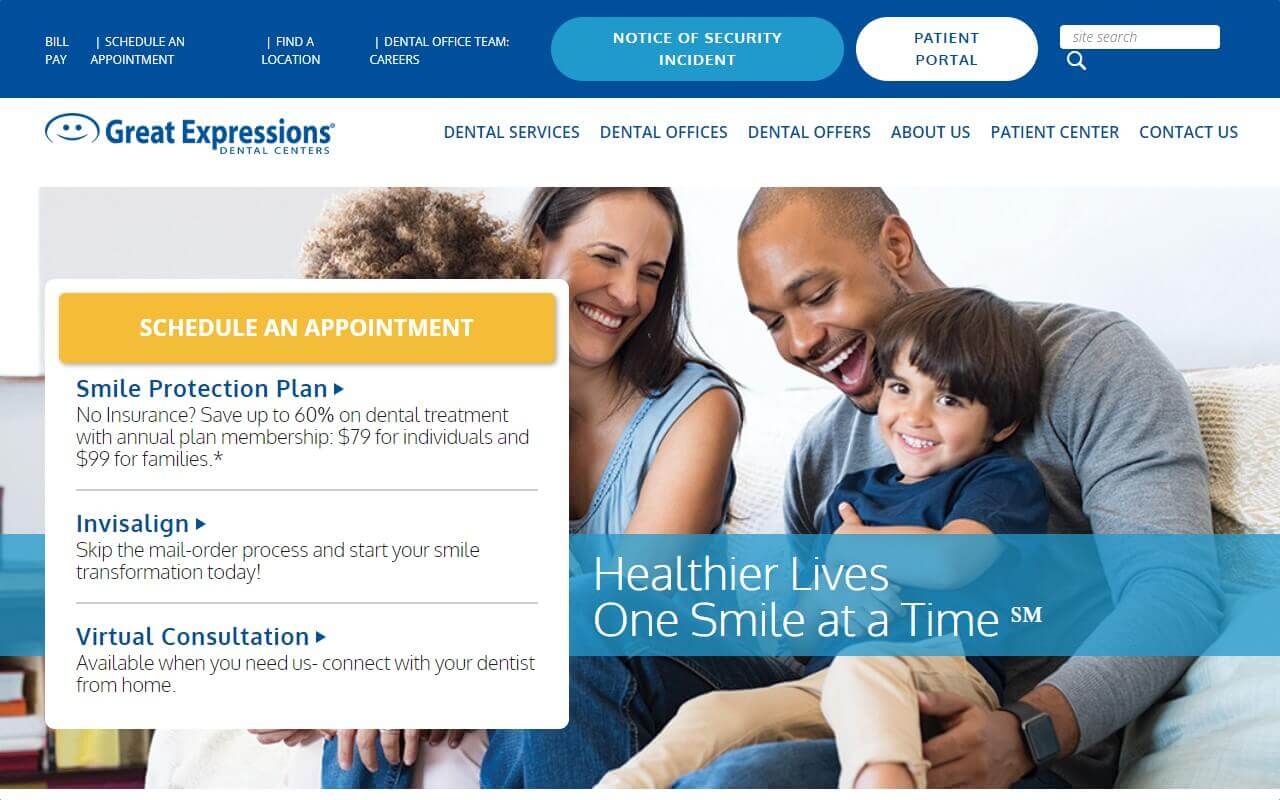 Great Expressions Dental Centers Website