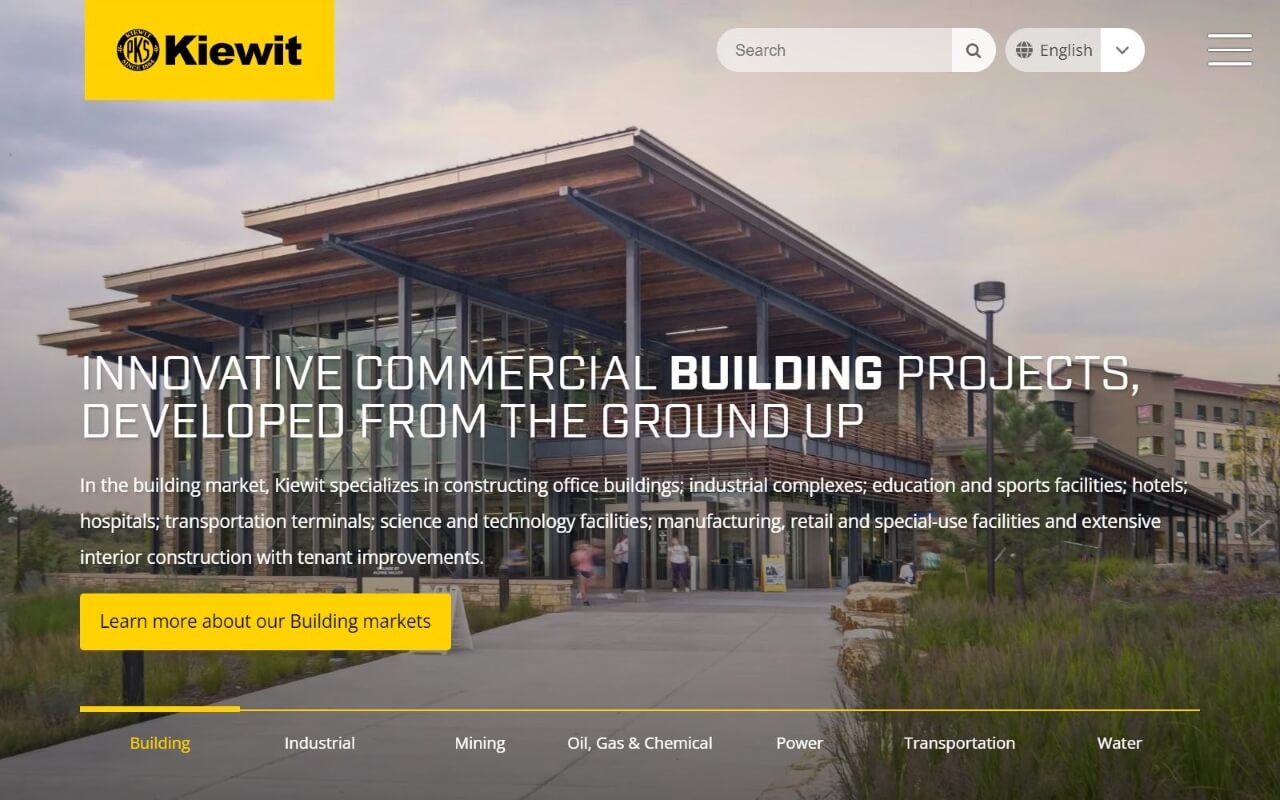 Kiewit Corporation Website
