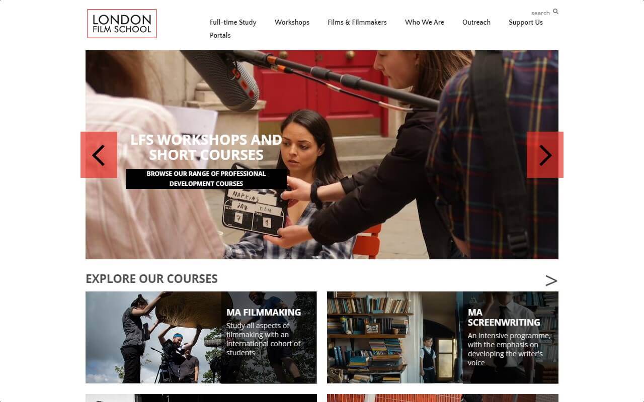 London Film School Website