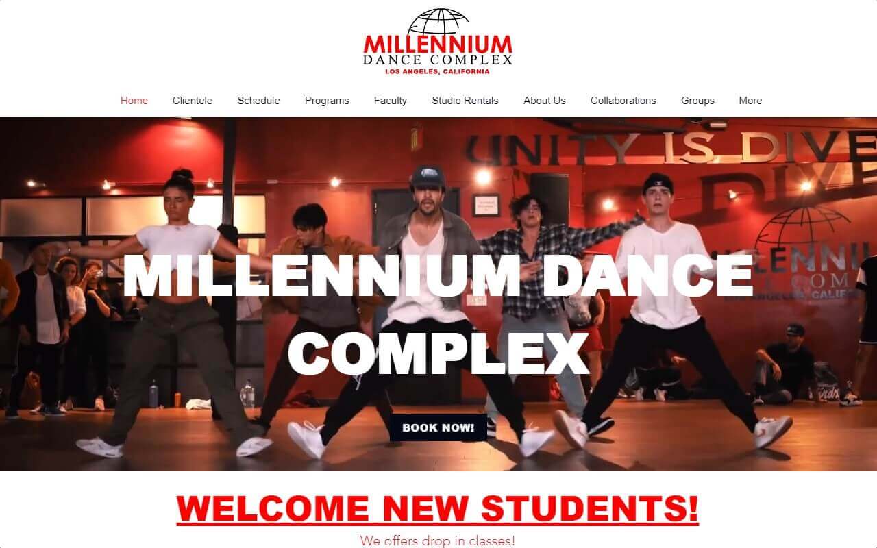 Millennium Dance Complex Website
