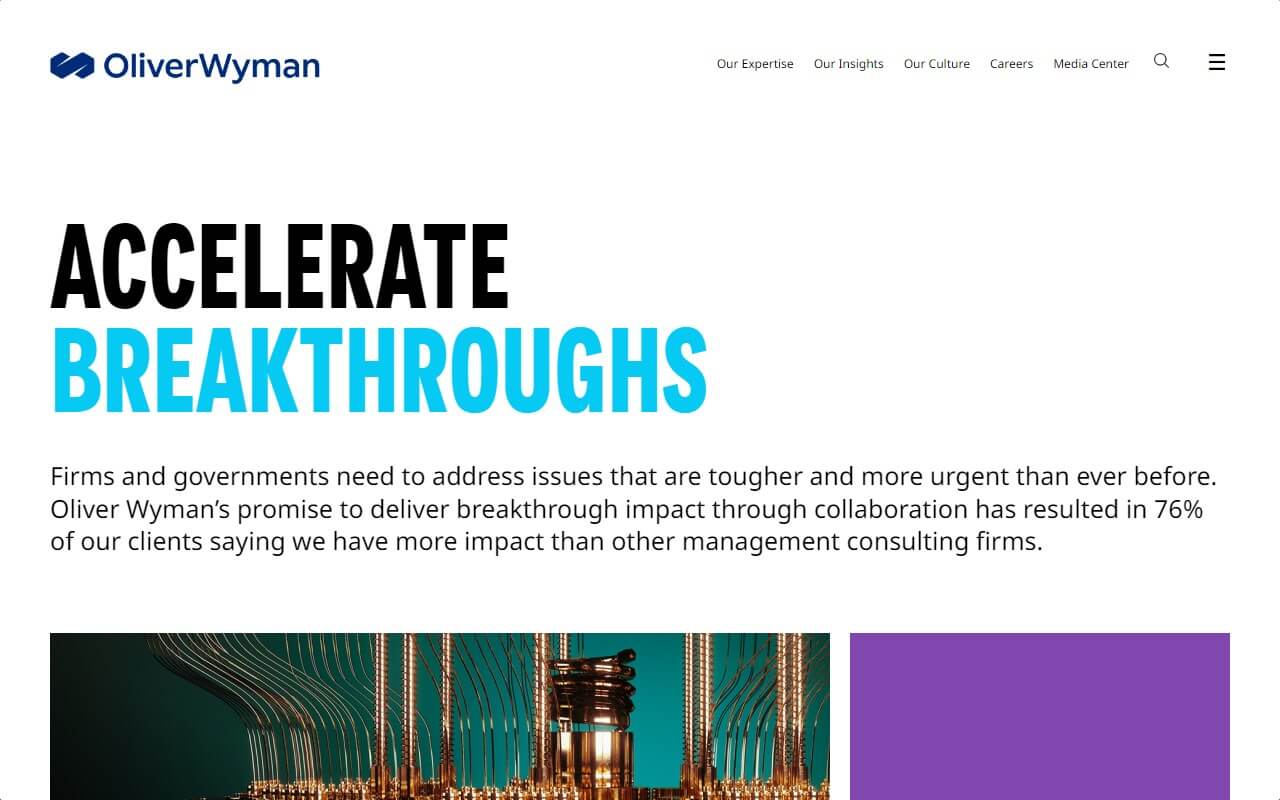 Oliver Wyman Website