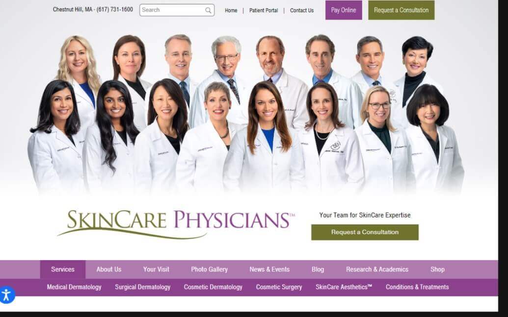 SkinCare Physicians Website