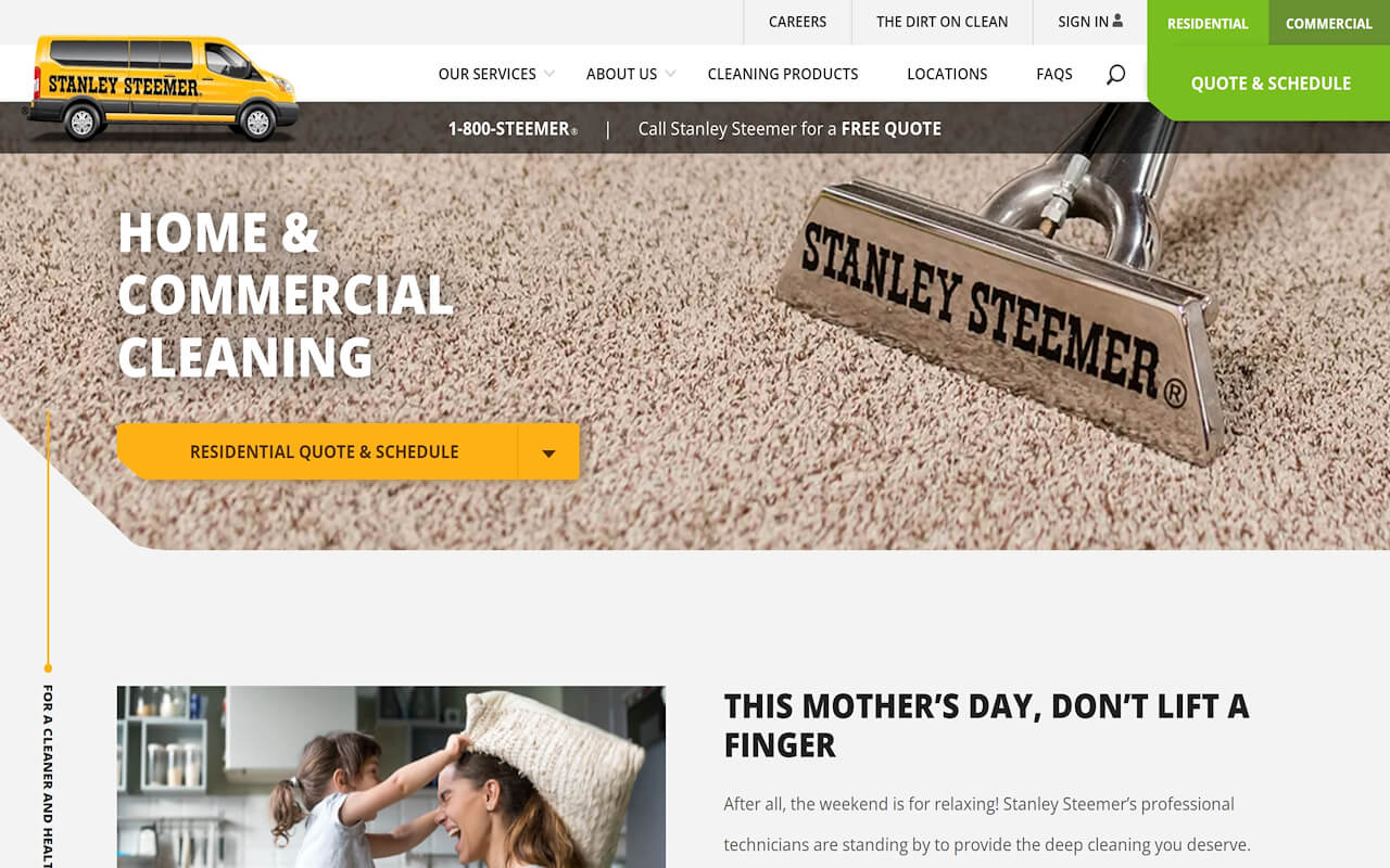 Stanley Steemer Website
