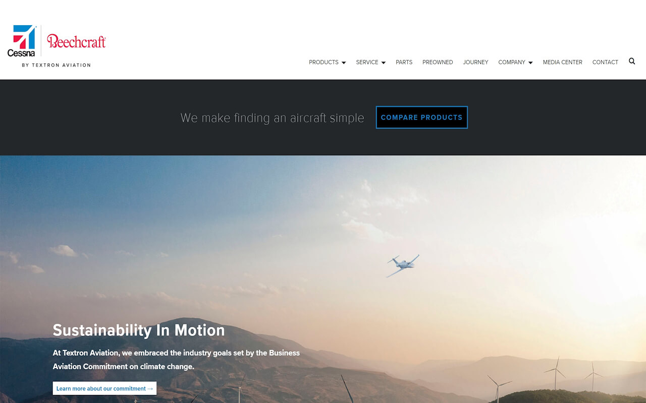 Textron Aviation Website