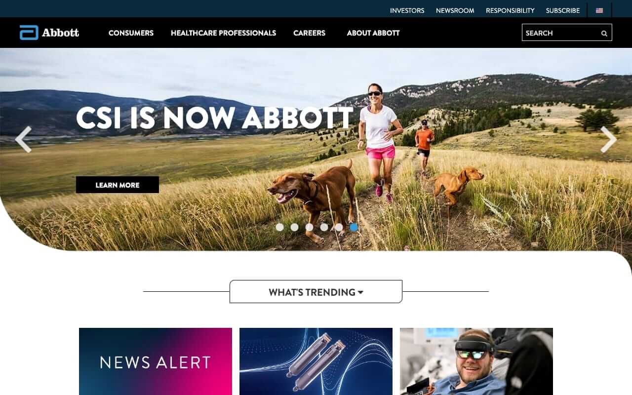 Abbott Laboratories Website