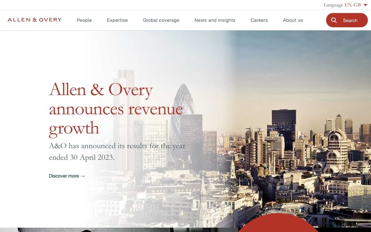 Allen & Overy Website