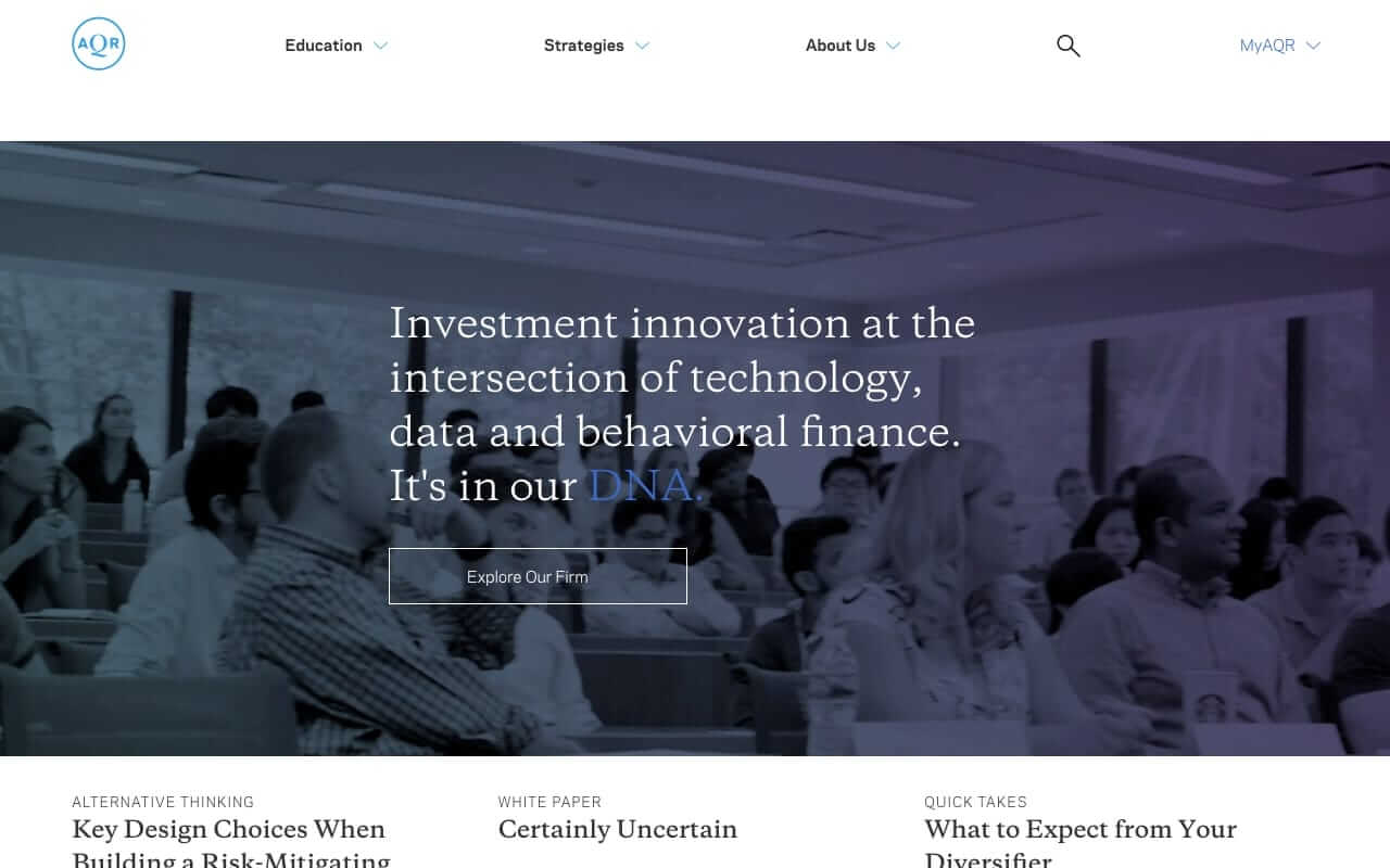 AQR Capital Management Website