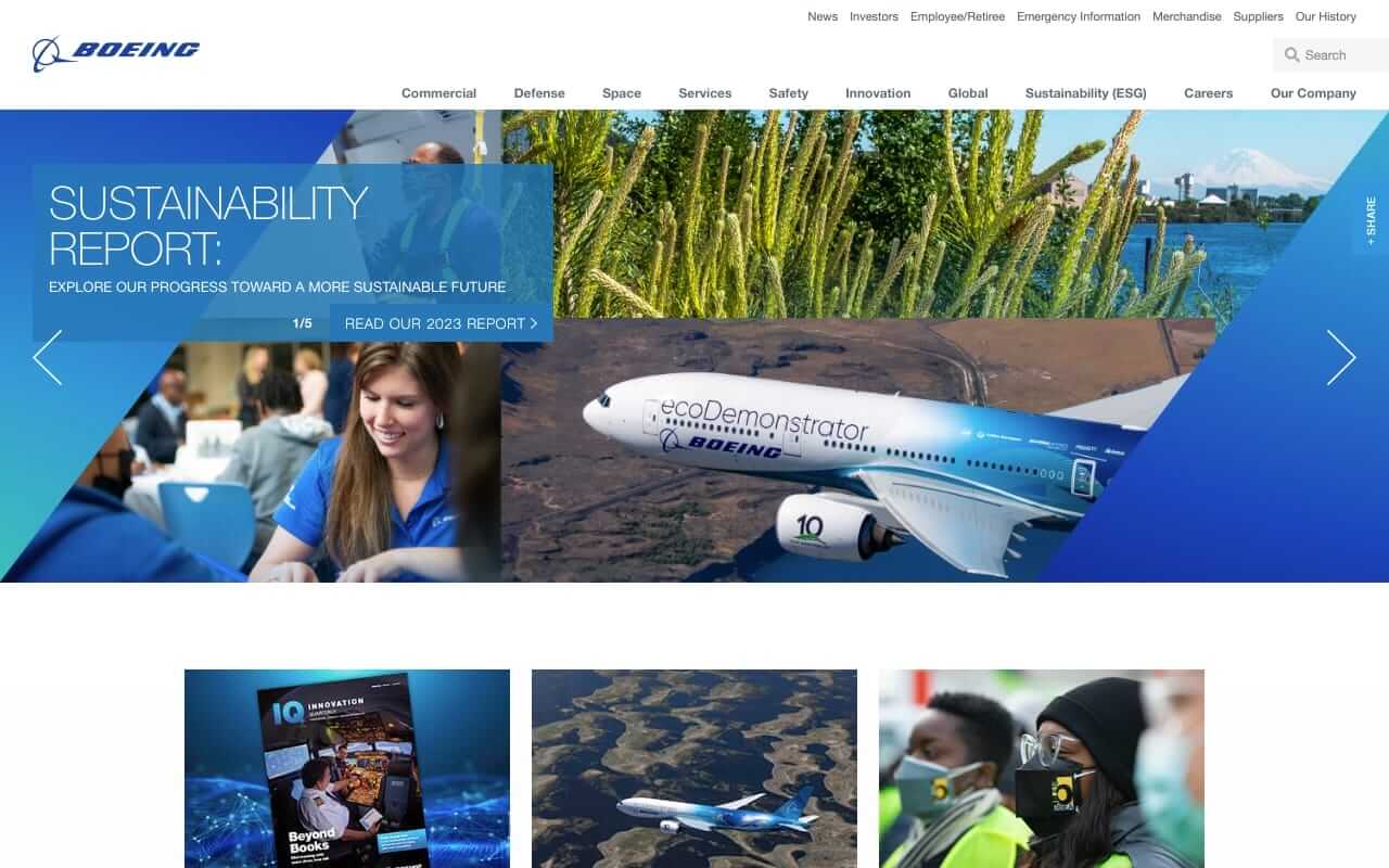 Boeing Website