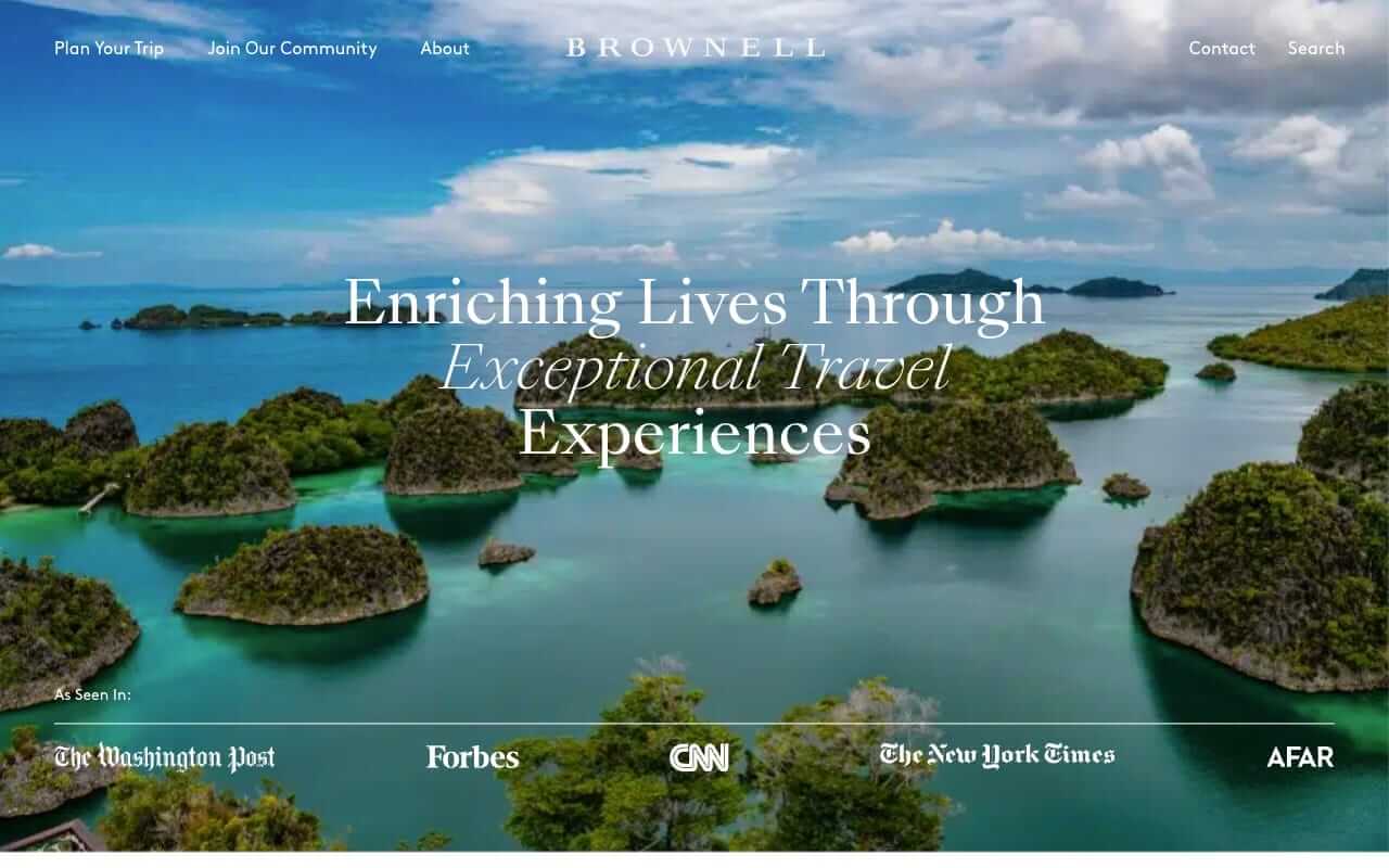 Brownell Travel Website