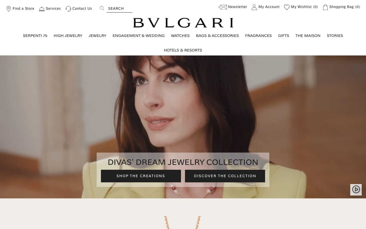 Bulgari Website