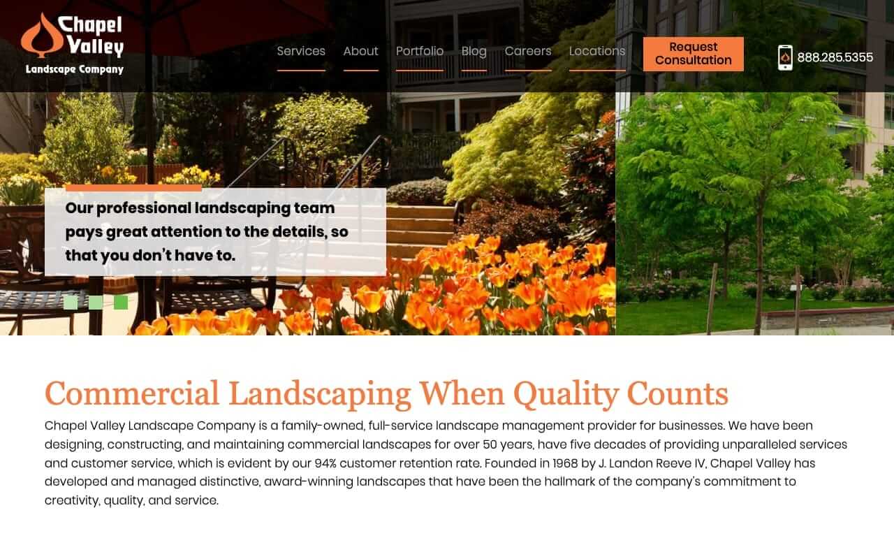 Chapel Valley Landscape Company Website