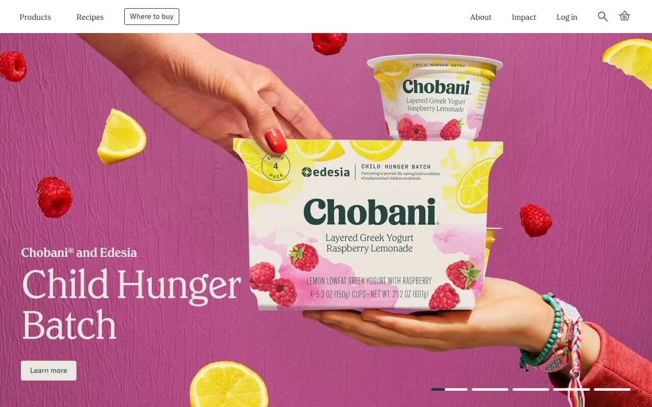 Chobani Website