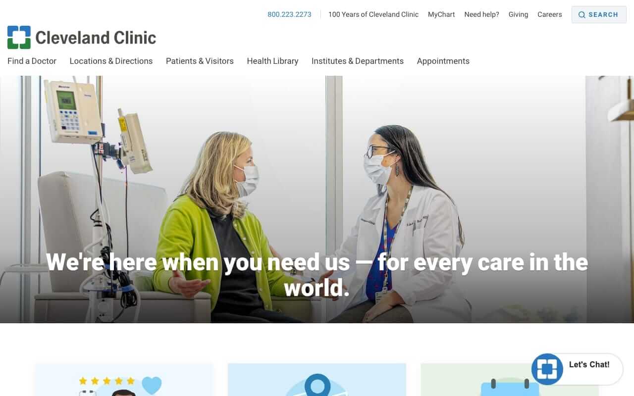 Cleveland Clinic Website