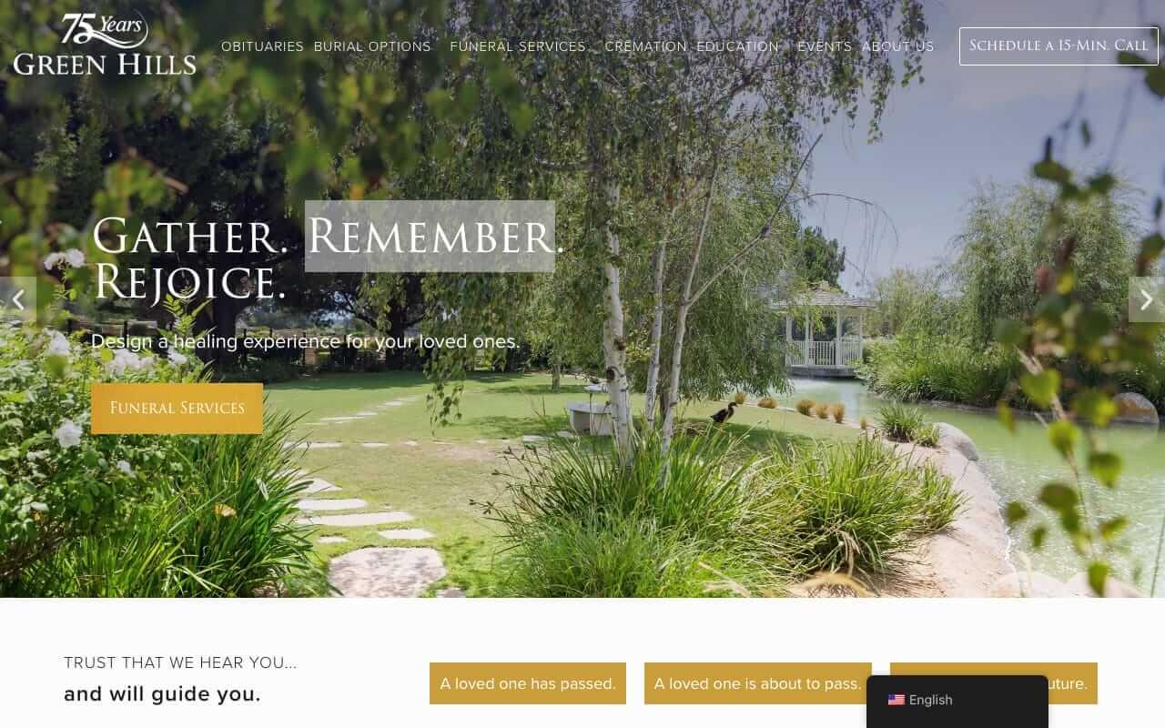 Green Hills Mortuary Website