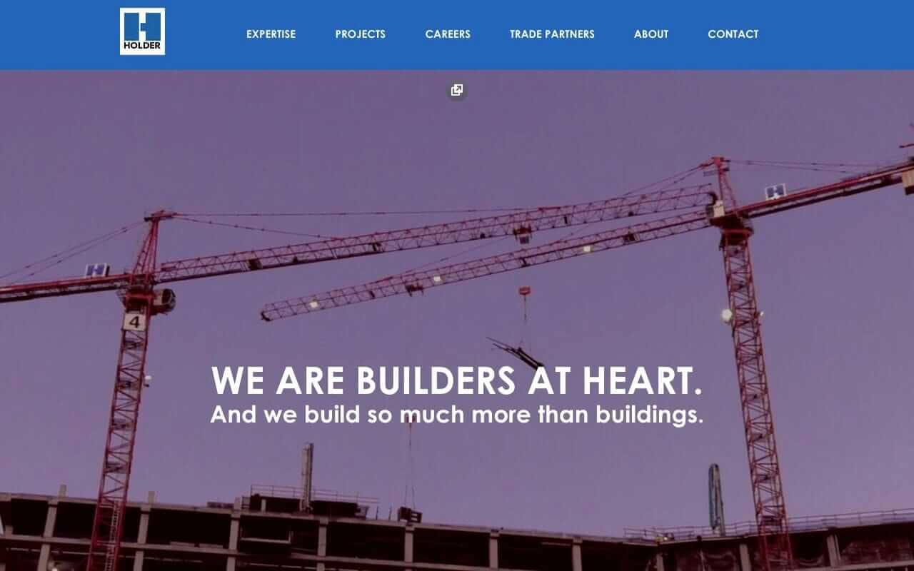 Holder Construction Website