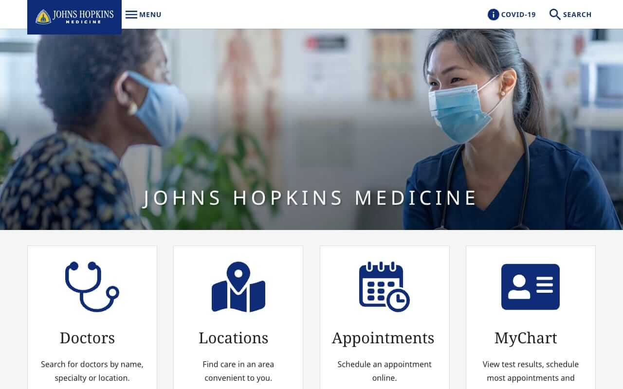 Johns Hopkins Medicine Website