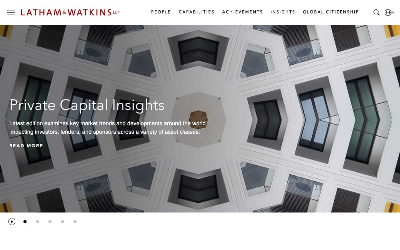 Latham & Watkins Website