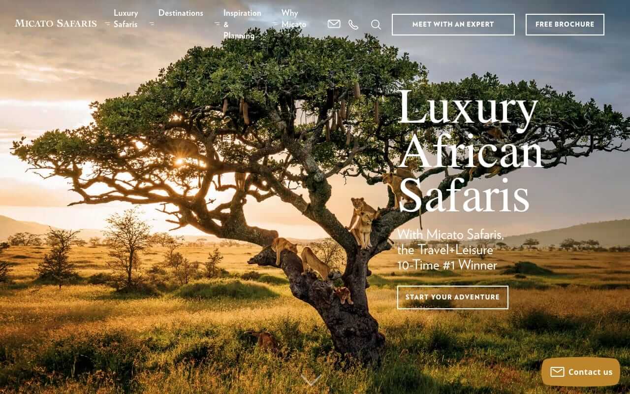 Micato Safaris Website