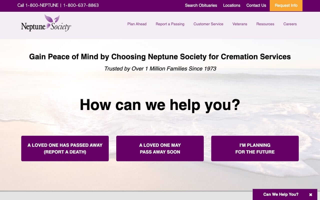 Neptune Society Website