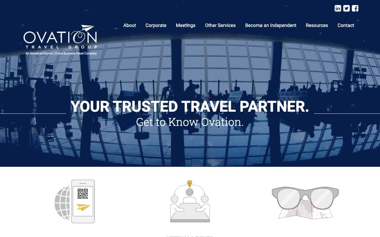 Ovation Travel Group Website