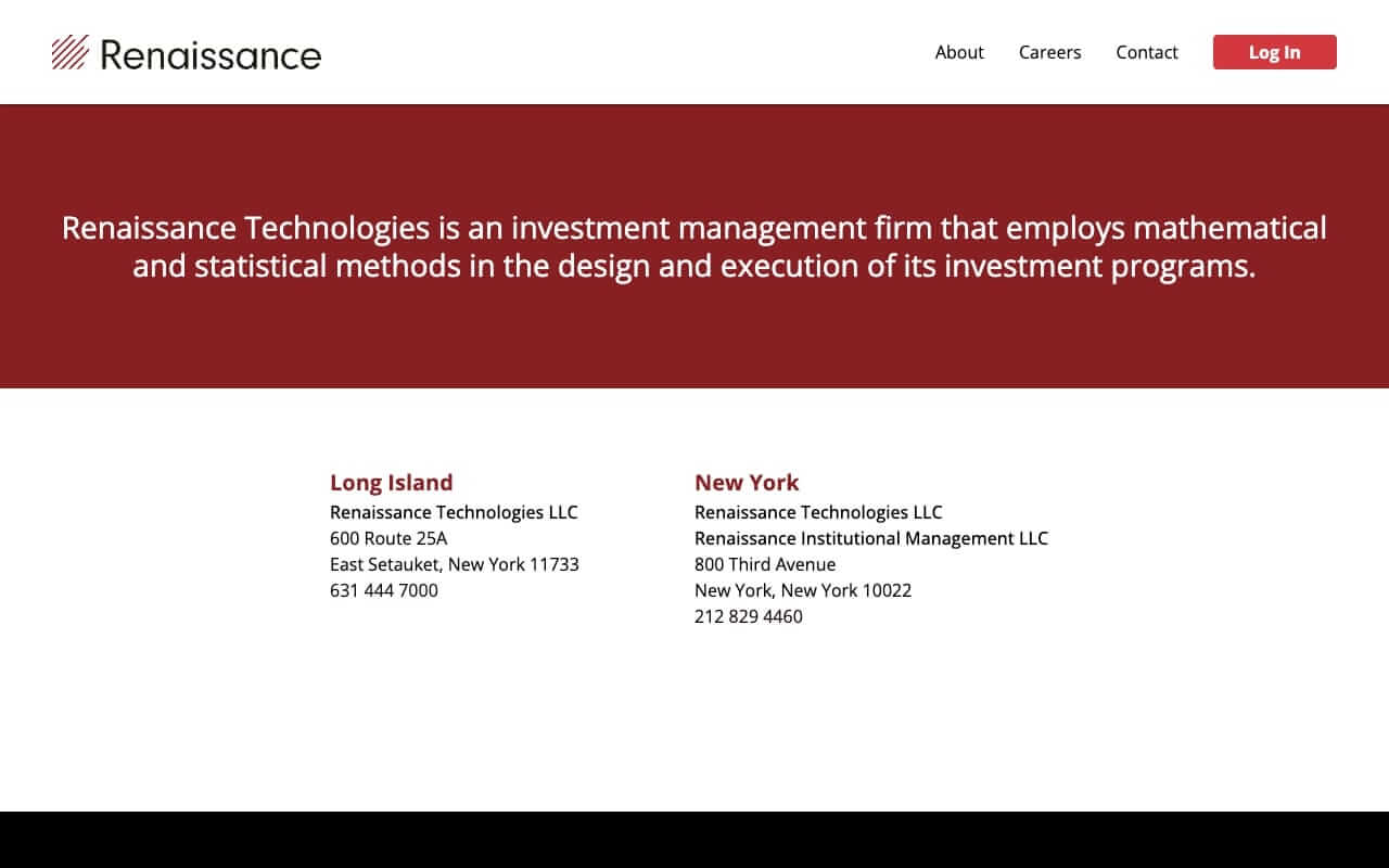 Renaissance Technologies Website