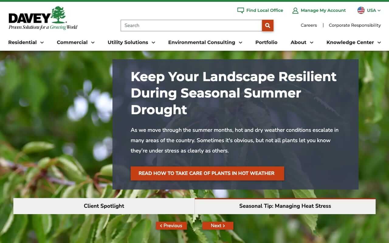 The Davey Tree Expert Company Website
