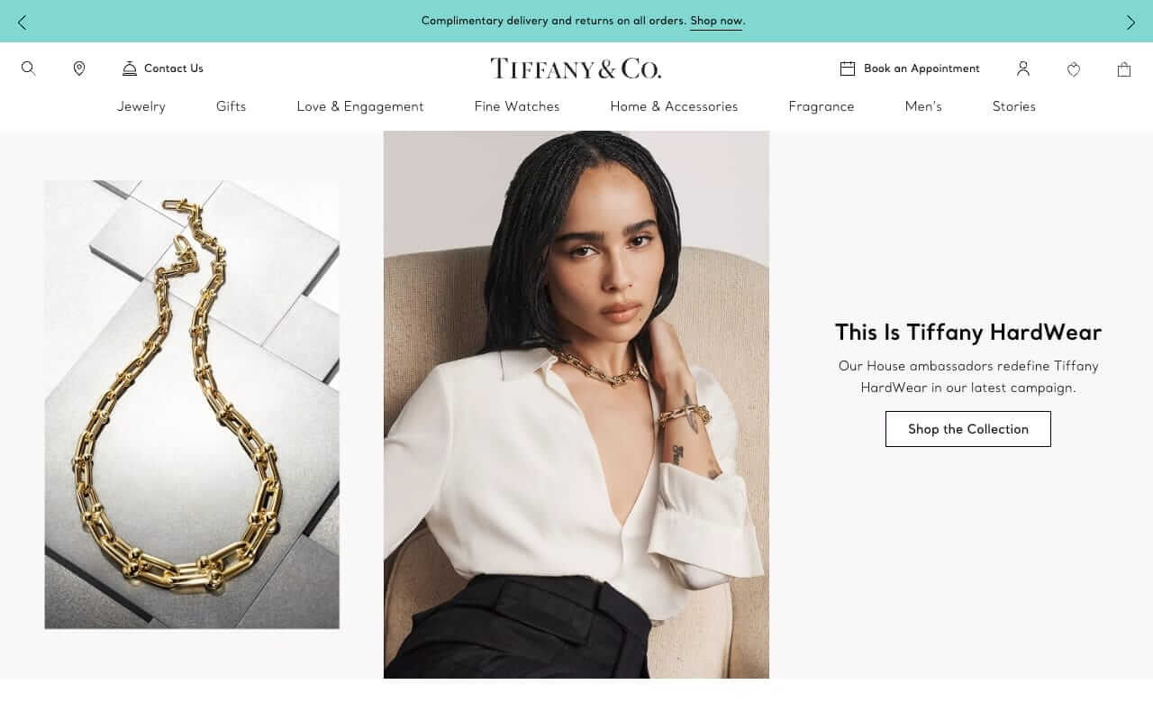 Tiffany & Co. Website